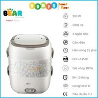Hộp Cơm Giữ Nhiệt, Tự Hâm Nóng Và Nấu Chín Đa Năng 2 Ngăn DFH-S2516, Dung Tích 1.2L Công Suất 270W - Hàng Chính Hãng