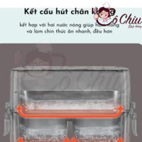 Hộp Cơm Giữ Nhiệt Và Hâm Nóng Thức Ăn Bear DFH-B12E1 - Hàng Chính Hãng