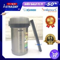 Hộp Cơm Giữ Nhiệt Zojirushi ZOCM-SL-NC09-ST - 3 Ngăn - 840Ml