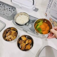Hộp Cơm Hâm Nóng 2 Tầng 4 Ngăn DFH-C02 Dung Tích 2l 200W