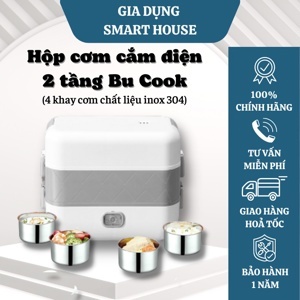 Hộp cơm hâm nóng 2 tầng 4 ngăn Bucook DFH-C02