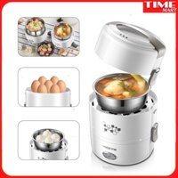 Hộp cơm hâm nóng điện 3 tầng tiện lợi YOICE TRẮNG khay inox 304 không rỉ 270W - 2 Lít hâm nóng nhanh [TIME-MART]