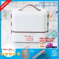 Hộp cơm hâm nóng, Hộp cơm cắm điện Cao Cấp, 2 bát - 4 bát gốm sứ, giữ nhiệt và nấu chín thức ăn Model 2025