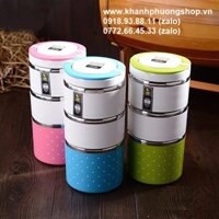 hộp cơm inox 3 tầng - hộp đựng cơm inox 3 tầng