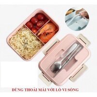 Hộp cơm lúa mạch 3 ngăn tiện dụng