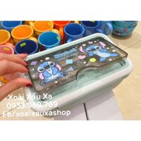 hộp cơm nhựa STITCH kèm muỗng nĩa nhựa
