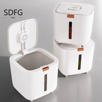 Hộp Cơm SDFG, Chống Ẩm Với Cốc Cơm Hộp Đựng Thức Ăn Cho Thú Cưng Cho Chó, Hộ Gia Đình 5 / 10KG Kín Hơi Chống Côn Trùng Hạt Kín Bình Đậu Nành