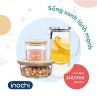 Hộp cơm thủy tinh 2,3 ngăn, hộp thủy tinh đựng thức ăn NIKKO INOCHI chính hãng - CN 1040ml 3 ngăn