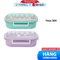 Hộp cơm trẻ em inox 304 Elmich Baby Care EL-0009N3 EL-0009N4, Hàng chính hãng, 650ml-1L, khay chia ngăn - JoyMall