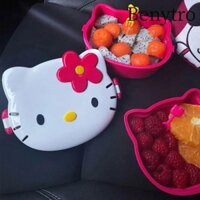 Hộp cơm trưa BENTTRO Hello Kitty, Hộp Bento Kawaii dung tích lớn, Hộp cơm trưa du lịch di động hoạt hình Sanrio Anime Sinh viên Hộp trái cây kín