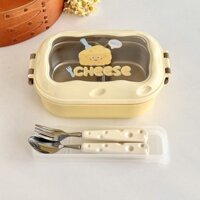 Hộp cơm trưa cách nhiệt bằng thép không gỉ Bento có giá trị cao cấp có nắp