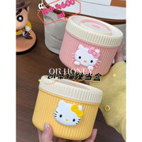 Hộp cơm trưa cách nhiệt Hello Kitty Hộp cơm trưa chống rò rỉ bằng thép không gỉ 316 có nắp đậy Nhân viên văn phòng Hộp cơm trưa di động Hộp cơm trưa