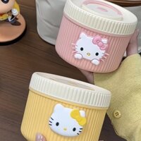 Hộp cơm trưa cách nhiệt Hello Kitty Hộp cơm trưa chống rò rỉ bằng thép không gỉ 316 Hộp cơm trưa di động Hộp cơm trưa di động / uuyyaq