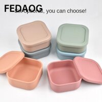 Hộp Cơm Trưa FEDAOG, Hộp Đựng Thực Phẩm Đơn Giản Hiện Đại Kín, Salad Trái Cây Silicon Vuông Di Động Bát Giữ Tươi Bộ Đồ Ăn Học Sinh