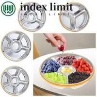 Hộp cơm trưa GIỚI HẠN INDEX, Khay phục vụ bằng thép không gỉ tròn có thể tái sử dụng, Chịu nhiệt độ di động không mùi có nắp nhựa Hộp đựng thực phẩm Hộp đựng đồ ăn nhẹ