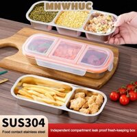 Hộp Cơm Trưa MNWHUC, Ngăn Chống Rò Rỉ Cói Hộp Giữ Tươi, Di Động Có Nắp Hộp Đựng Thực Phẩm Inox 304