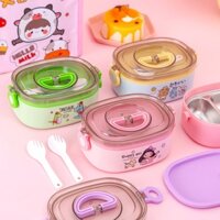 Hộp Cơm Trưa Nữ Dễ Thương B.duck Stella Không Gian Phi Hành Gia Kỳ Lân Khủng Long Thép Không Gỉ 304 Có 2 Ngăn