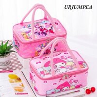 Hộp Cơm Trưa URJUMPEA, Túi Bảo Quản Thực Phẩm Giữ Nhiệt Hello Kitty, Túi Cơm Trưa Tote Cách Nhiệt Dung Tích Lớn