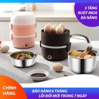 Hộp cơm văn phòng 3 tầng đa năng - Bảo hành 6 tháng - Lỗi 1 đổi 1 trong 7 ngày