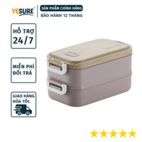 Hộp Cơm Văn Phòng Giữ Nhiệt Vỏ Nhựa Cao Cấp Ngăn Đựng Bằng Inox 304 Có Thể Tháo Rời Dung Tích 1600ml HLM-063 YESURE