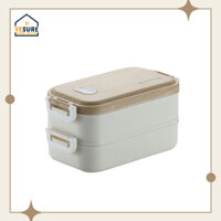 Hộp Cơm Văn Phòng Giữ Nhiệt YESURE HLM-063 Vỏ Nhựa Cao Cấp , Ngăn Đựng Bằng Inox 304 An Toàn , Có Thể Tháo Rời - Hàng chính hãng - Trắng - 1600ml