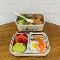 hộp cơm văn phòng inox 2 ngăn, cà mèn 2 ngăn inox cao cấp