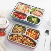 Hộp cơm văn phòng,khay cơm 5 ngăn i nốc 304 cao cấp