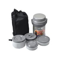 Hộp cơm ZOJIRUSHI SL-JAF14-SA, Dung tích 1.25L, 4 ngăn nhỏ bằng nhựa PP, XX Thái Lan