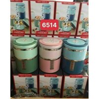Hộp cơm/Cà mên 2 ngăn inox giữ nhiệt