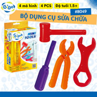 Hộp Công dụng cụ nhựa cơ bản Gigo toys 8049 nhiều màu 4 chi tiết