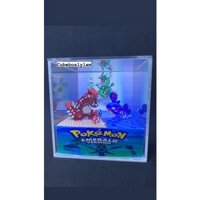 hộp cubebox mô hình pokemon Goudon Rayquaza Kyo (giấy dầu)