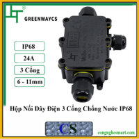 Hộp Cút Nối Dây Điện Chống Nước 3 Cổng IP68 M686 – Cho đầu vào 6-11mm