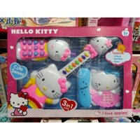 Hộp Đàn HELLO KITTY Cute Sweet có nhạc và đèn phát sáng 1203 (tặng kèm pin)