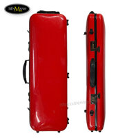 Hộp đàn violin carbon vuông màu đỏ size 4/4