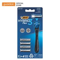 Hộp Dao Cạo Râu Bic Hybrid 3 Lưỡi 4 Đầu