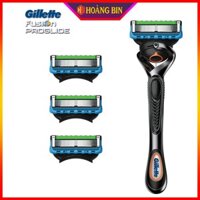 Hộp dao cạo râu Gillette Fusion Proglide 5+1 Nhật Bản lưỡi kép cạo sạch không trầy xước.