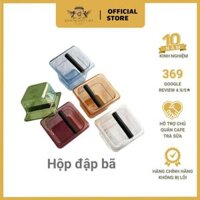 Hộp đập bã café espresso Knock box nhựa trong suốt