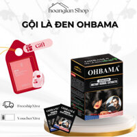 Hộp dầu gội nhuộm tóc GỘI LÀ ĐEN OHBAMA - hộp 10 gói ( Màu đen )