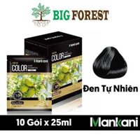 Hộp Dầu Gội Phủ Bạc Thảo Dược, Nhuộm Tóc Màu Đen Tự Nhiên, Mankani 250ml - Chính Hãng - 5 Gói lẻ