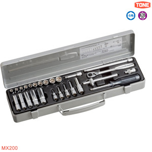 Hộp đầu khẩu và cần vặn TONE 1/4" MX200