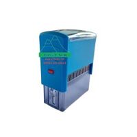 Hộp dấu lật tự động Dstamp T-414 58x22mm dấu đã bao gồm nội dung khách yêu cầu