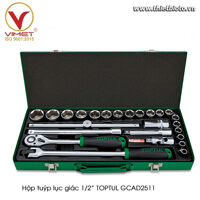 Hộp đầu tuýp 1/2" 25 chi tiết TOPTUL GCAD2511