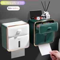 Hộp để giấy vệ sinh Hayan dán tường nhà tắm phong cách hiện đại