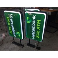 Hộp Đèn Chữ Nhật 80 x 120cm  - Mica Hút Nổi - Chân đứng 10cm