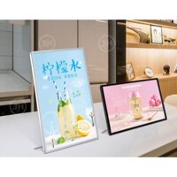Hộp Đèn Led Quảng Cáo A3-A4, Hộp Đèn Siêu Mỏng ,Bảng Led Menu, Khung Tranh Điện Để Bàn | 3H