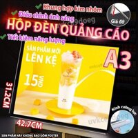 hộp đèn led quảng cáo A3 Khung Tranh Điện siêu mỏng, Bảng hộp đèn Led điện, Menu,hộp đèn quảng cáo