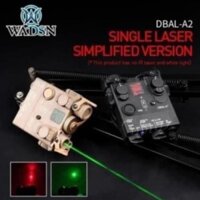 Hộp đèn pin đa năng chiếu sáng lều trại ngoài trời WADSN DBAL A2 Illuminator Red/Green/Blue Laser (Simplified Version)