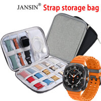 Hộp đeo đồng hồ cho Samsung Galaxy watch Ultra 7 47mm dây đeo trường hợp cáp dữ liệu Du lịch đồng hồ thông minh Dây đeo cổ tay Túi lưu trữ Hộp đồng hồ tổ chức