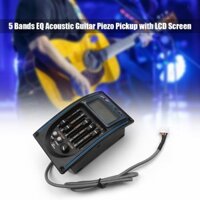 Hộp Điện Đàn Guitar Pickup 5 Dây Equalizer Hệ Thống Tuner Màn Hình LCD Piezo