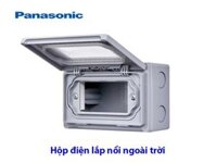 Hộp điện lắp nổi 3 thiết bị ngoài trời chống nước IP55 có nắp che mưa Panasonic WEG8973LH-VN